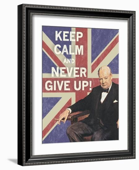 Keep Calm Brit I-The Vintage Collection-Framed Giclee Print