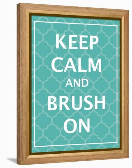 Keep Calm & Brush-N. Harbick-Framed Stretched Canvas