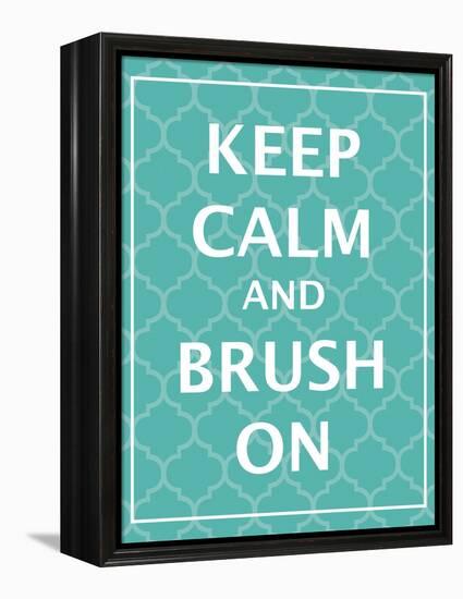 Keep Calm & Brush-N. Harbick-Framed Stretched Canvas