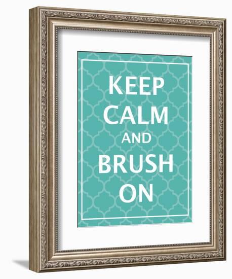 Keep Calm & Brush-N. Harbick-Framed Art Print