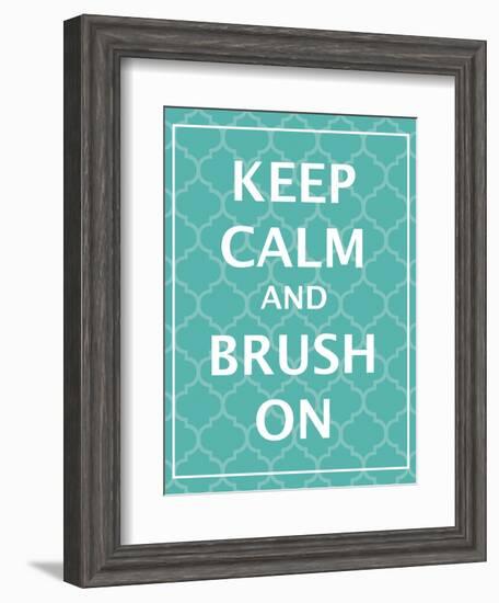 Keep Calm & Brush-N. Harbick-Framed Art Print