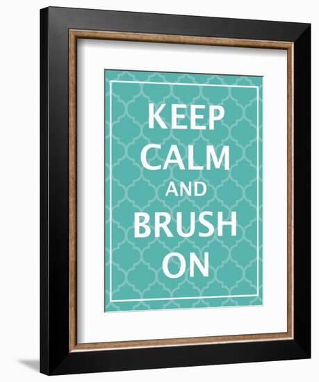 Keep Calm & Brush-N. Harbick-Framed Art Print