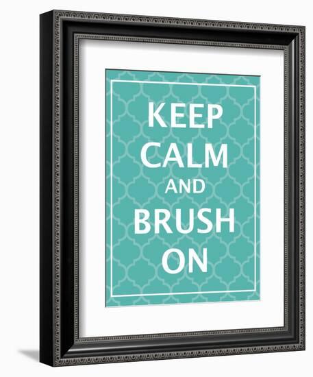 Keep Calm & Brush-N. Harbick-Framed Art Print