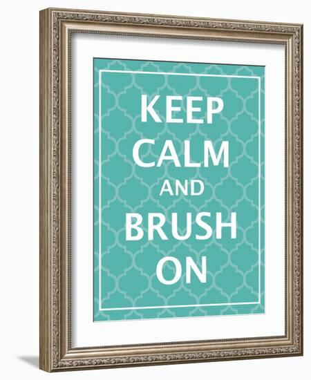 Keep Calm & Brush-N. Harbick-Framed Art Print