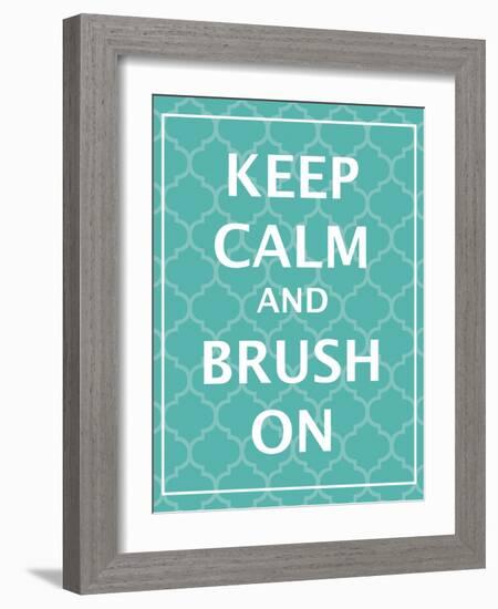 Keep Calm & Brush-N. Harbick-Framed Art Print