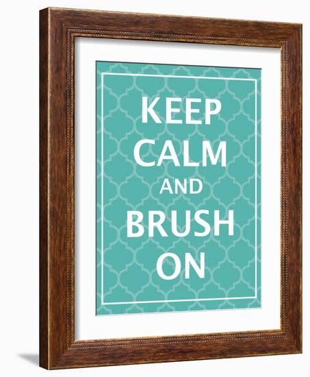 Keep Calm & Brush-N. Harbick-Framed Art Print