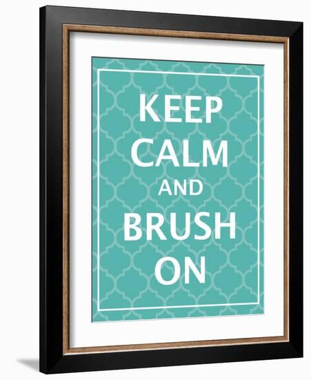 Keep Calm & Brush-N. Harbick-Framed Art Print