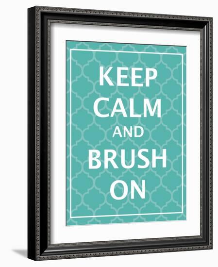 Keep Calm & Brush-N. Harbick-Framed Art Print