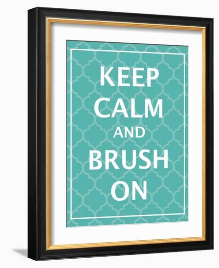 Keep Calm & Brush-N. Harbick-Framed Art Print