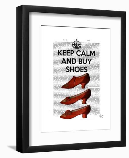 Keep Calm Buy Shoes-Fab Funky-Framed Art Print