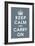 Keep Calm (charcoal)-null-Framed Giclee Print