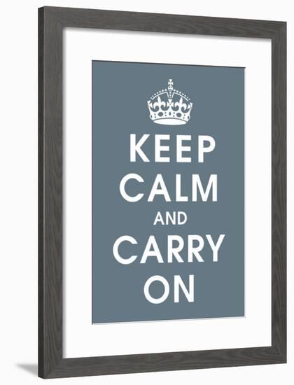 Keep Calm (charcoal)-null-Framed Giclee Print