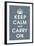 Keep Calm (charcoal)-null-Framed Giclee Print