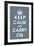 Keep Calm (charcoal)-null-Framed Giclee Print