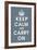 Keep Calm (charcoal)-null-Framed Giclee Print