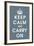 Keep Calm (charcoal)-null-Framed Giclee Print