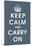 Keep Calm (charcoal)-null-Mounted Art Print