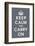 Keep Calm (charcoal)-Vintage Reproduction-Framed Art Print