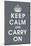 Keep Calm (charcoal)-Vintage Reproduction-Mounted Art Print