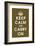 Keep Calm (chocolate)-null-Framed Giclee Print