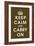 Keep Calm (chocolate)-null-Framed Art Print