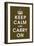 Keep Calm (chocolate)-null-Framed Art Print