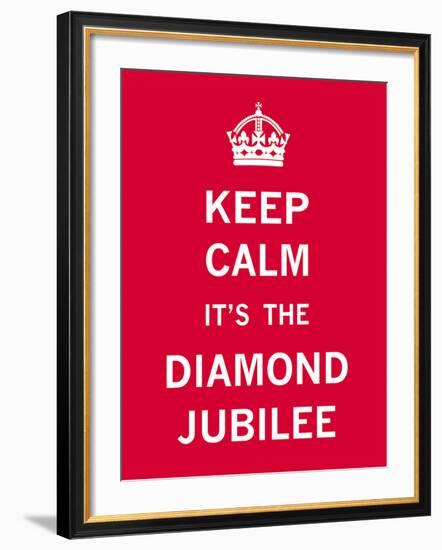 Keep Calm Diamond Jubilee II-The Vintage Collection-Framed Giclee Print