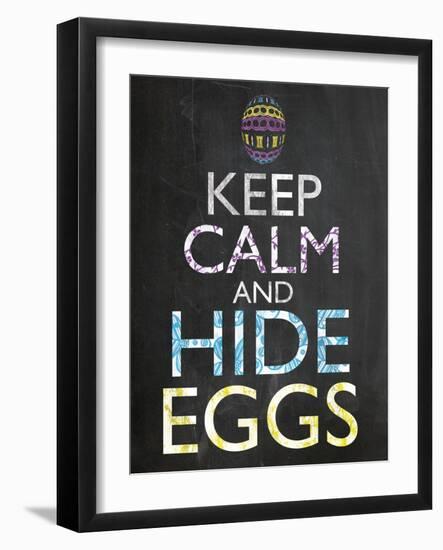 Keep Calm Easter Chalk-Lauren Gibbons-Framed Art Print