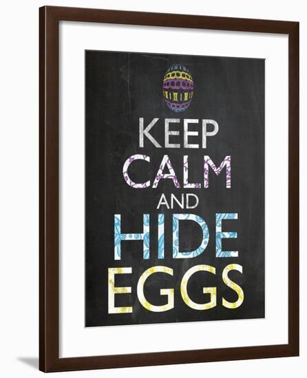 Keep Calm Easter Chalk-Lauren Gibbons-Framed Art Print