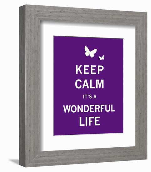 Keep Calm It's a Wonderful Life-The Vintage Collection-Framed Art Print