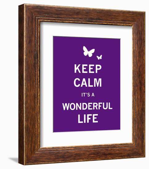 Keep Calm It's a Wonderful Life-The Vintage Collection-Framed Art Print