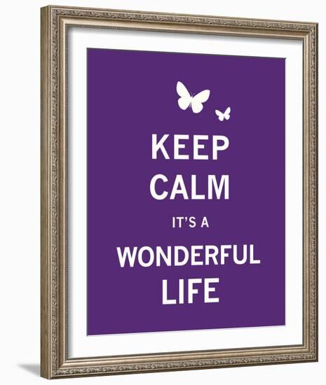 Keep Calm It's a Wonderful Life-The Vintage Collection-Framed Giclee Print