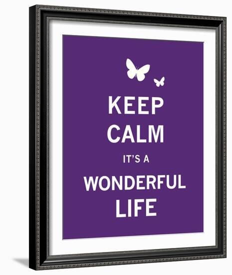 Keep Calm It's a Wonderful Life-The Vintage Collection-Framed Giclee Print