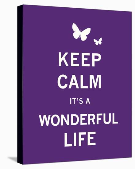 Keep Calm It's a Wonderful Life-The Vintage Collection-Framed Stretched Canvas