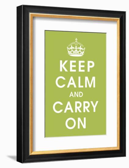 Keep Calm (kiwi)-Vintage Reproduction-Framed Art Print