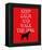 Keep Calm (Labrador)-Ginger Oliphant-Framed Stretched Canvas