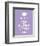 Keep Calm, Lavender Tea-The Vintage Collection-Framed Art Print