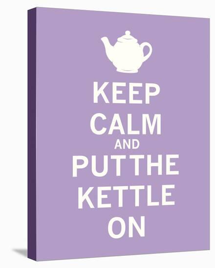 Keep Calm, Lavender Tea-The Vintage Collection-Framed Stretched Canvas