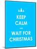 Keep Calm Modern Christmas Background-place4design-Mounted Art Print