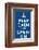 Keep Calm (navy)-null-Framed Giclee Print