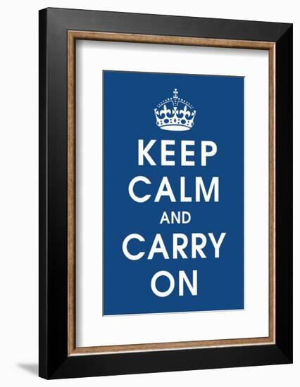 Keep Calm (navy)-null-Framed Giclee Print