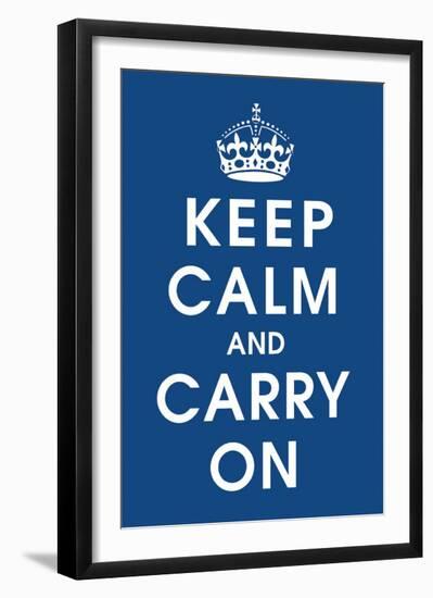 Keep Calm (navy)-null-Framed Giclee Print