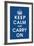 Keep Calm (navy)-null-Framed Giclee Print