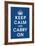 Keep Calm (navy)-null-Framed Giclee Print