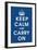 Keep Calm (navy)-null-Framed Giclee Print