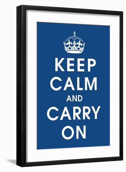 Keep Calm (navy)-null-Framed Giclee Print