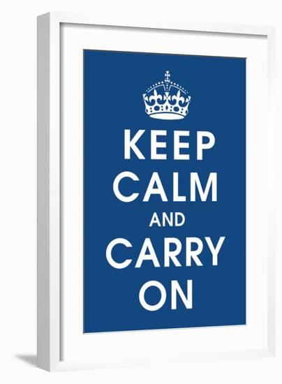 Keep Calm (navy)-null-Framed Giclee Print