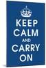 Keep Calm (navy)-null-Mounted Giclee Print