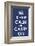 Keep Calm (navy)-Vintage Reproduction-Framed Art Print