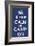 Keep Calm (navy)-Vintage Reproduction-Framed Art Print